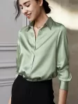 Camisa de Cetim Venus Gratia Modelo 352 – Elegância Atemporal para Todas as Estações (1)